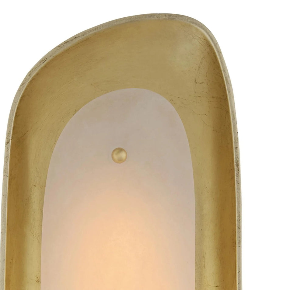 Samos Tall Sculpted Sconce, a premium Decorative light by Visual Comfort & Co. Close - up image of its design.