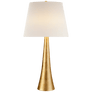 Dover Table Lamp in Gild with Linen Shade