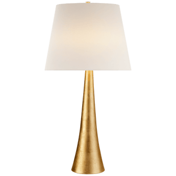 Dover Table Lamp in Gild with Linen Shade