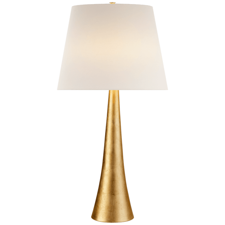 Dover Table Lamp in Gild with Linen Shade