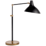 Charlton Table Lamp in Black and Hand-Rubbed Antique Brass