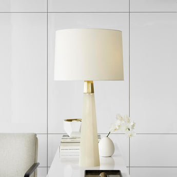 Olsen Table Lamp, a premium Decorative light by Visual Comfort. Close - up image of its design.