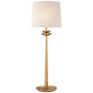 Beaumont Medium Buffet Lamp in Gild with Linen Shade