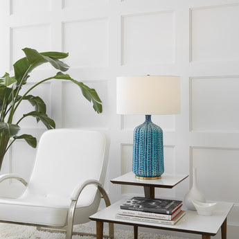 Culloden Table Lamp, a premium Decorative light by Visual Comfort. Close - up image of its design.