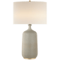 Culloden Table Lamp in Volcanic Ivory with Linen Shade