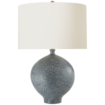 Gaios Table Lamp in Blue Lagoon with Linen Shade