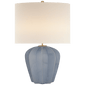 Pierrepont Medium Table Lamp in Stone White with Linen Shade