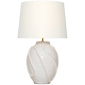 Idalia 28" Sculpted Table Lamp, a premium Decorative light by VCGallery Italy. Close - up image of its design.