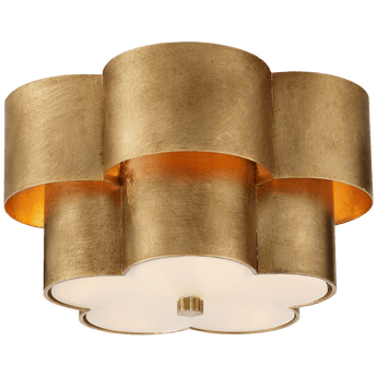 Arabelle Flush Mount in Gild with Frosted Acrylic