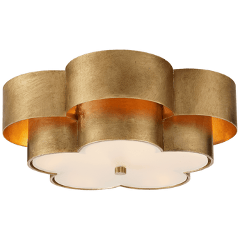 Arabelle Large Flush Mount in Gild with Frosted Acrylic