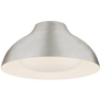 Agnes 15" Flush Mount in Burnished Silver Leaf with Soft White Glass