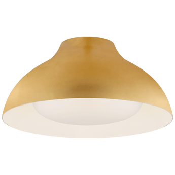 Agnes 15" Flush Mount in Gild with Soft White Glass