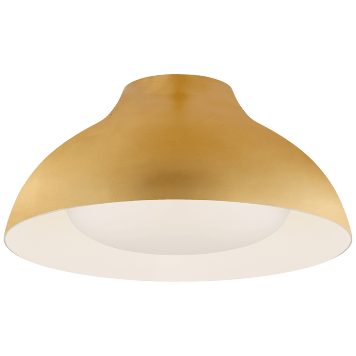 Agnes 15" Flush Mount in Gild with Soft White Glass