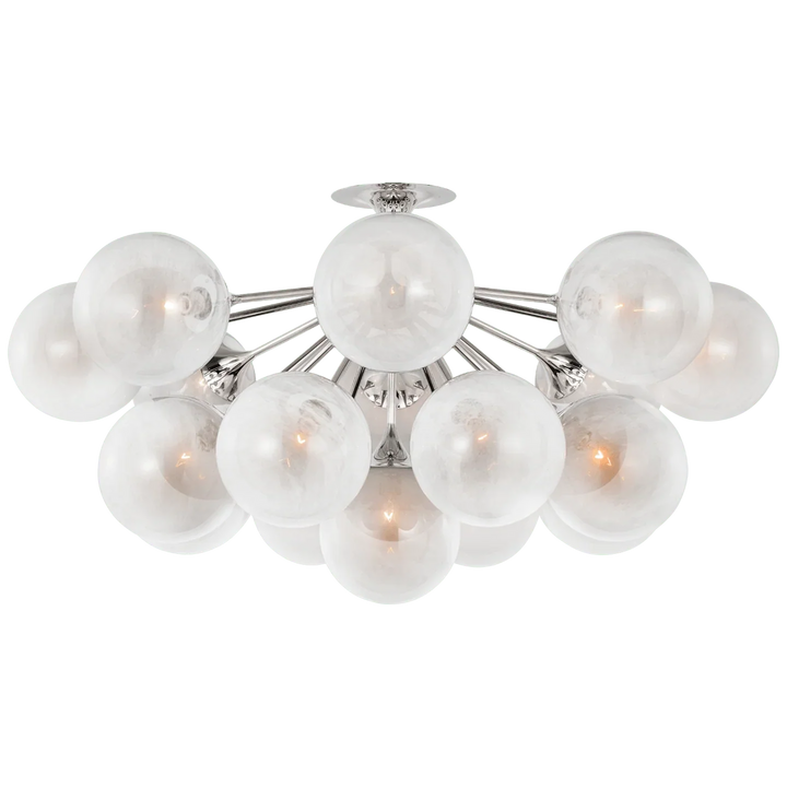 Cristol 43" Flush Mount, a premium Flush Mount light by VCGallery Italy. Close - up image of its design.