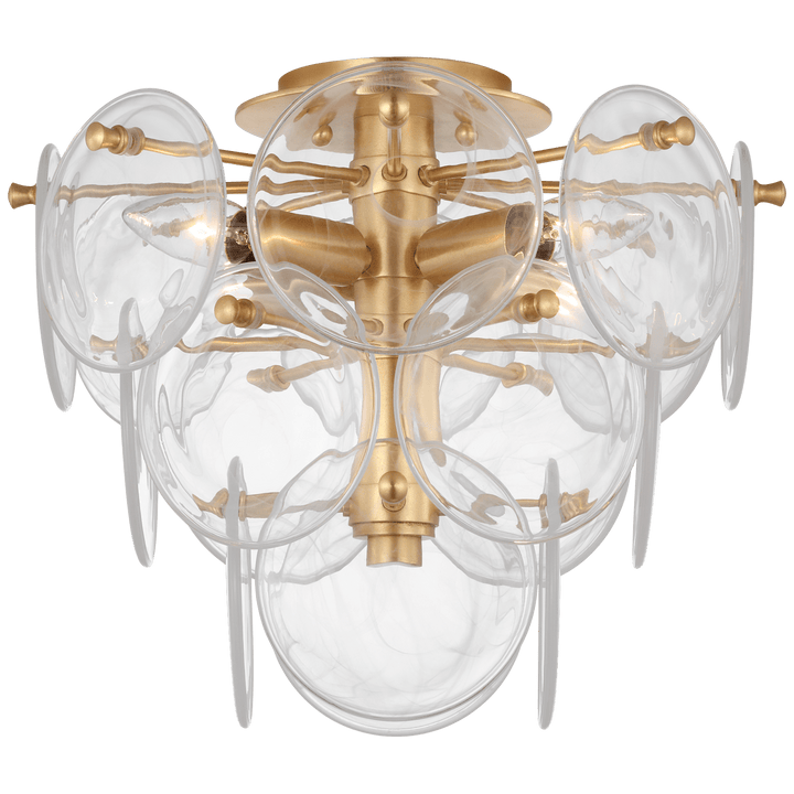 Loire Medium Tiered Flush Mount, a premium Flush Mount light by VCGallery Italy. Close - up image of its design.