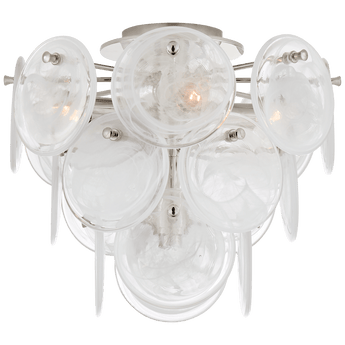 Loire Medium Tiered Flush Mount, a premium Flush Mount light by VCGallery Italy. Close - up image of its design.