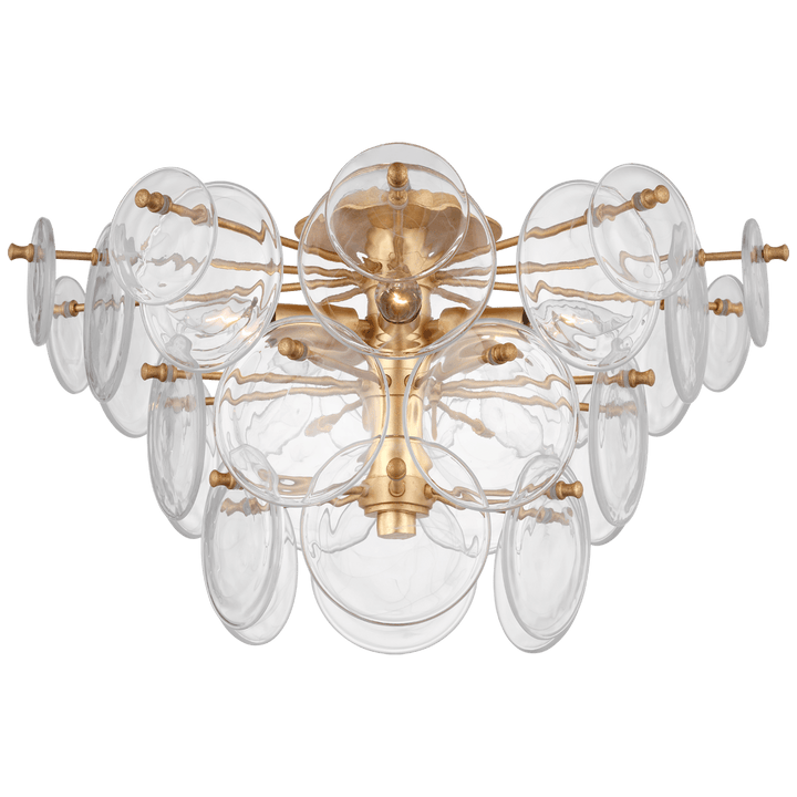 Loire Large Tiered Flush Mount, a premium Flush Mount light by VCGallery Italy. Close - up image of its design.