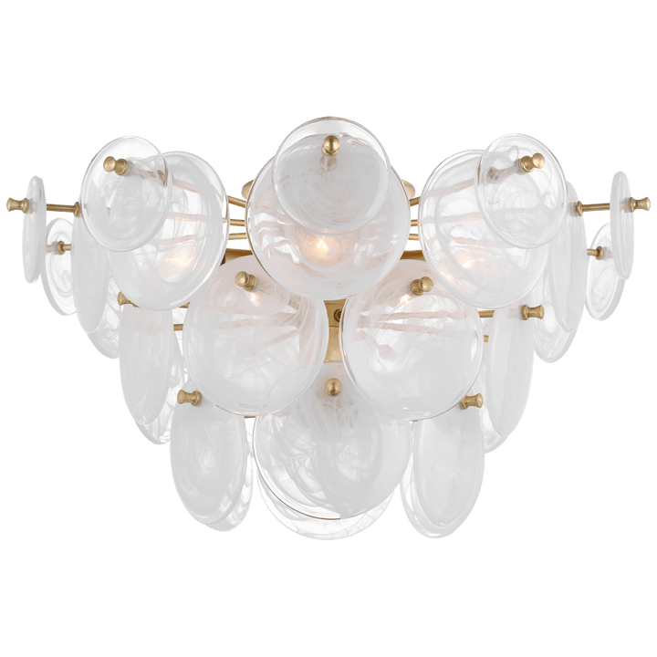 Loire Large Tiered Flush Mount, a premium Flush Mount light by VCGallery Italy. Close - up image of its design.