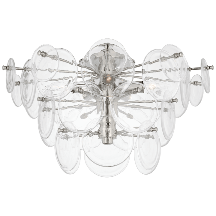 Loire Large Tiered Flush Mount, a premium Flush Mount light by VCGallery Italy. Close - up image of its design.
