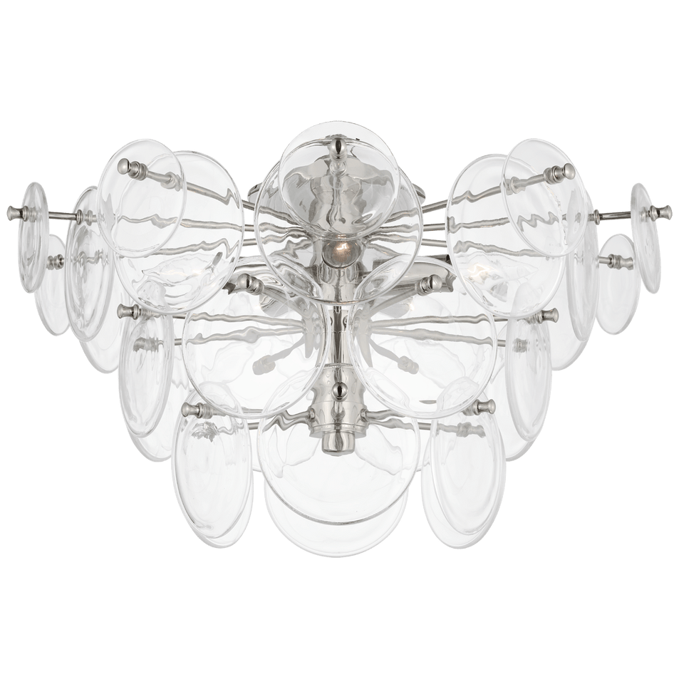 Loire Large Tiered Flush Mount, a premium Flush Mount light by VCGallery Italy. Close - up image of its design.