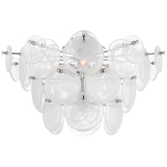 Loire Large Tiered Flush Mount, a premium Flush Mount light by VCGallery Italy. Close - up image of its design.