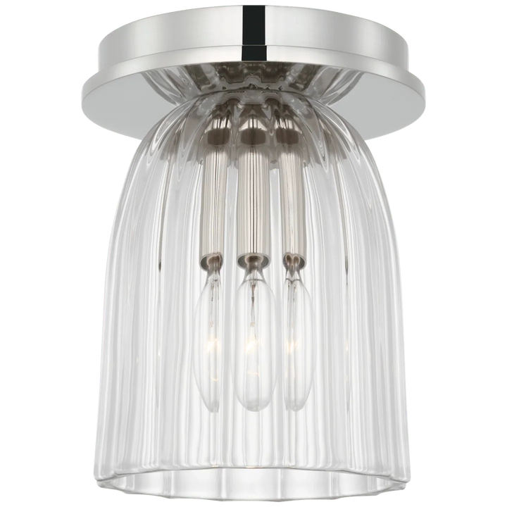 Asalea 5" Solitaire Flush Mount, a premium Flush Mount light by VCGallery Italy. Close - up image of its design.
