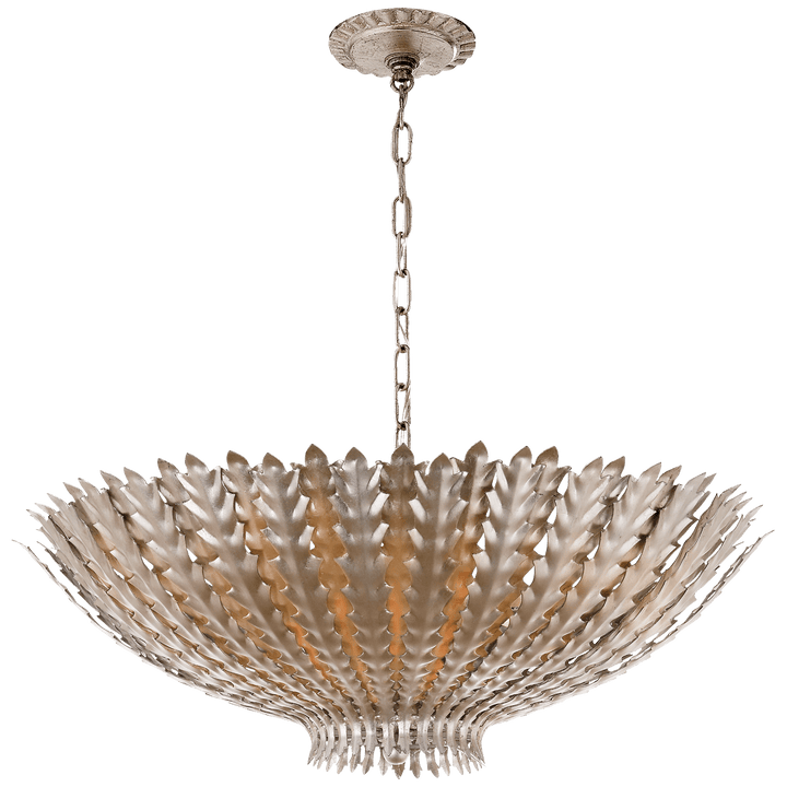 Hampton Medium Chandelier in Burnished Silver Leaf