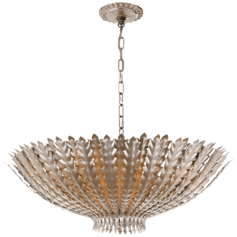 Hampton Medium Chandelier in Burnished Silver Leaf