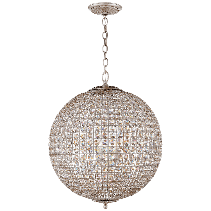 Renwick Large Sphere Chandelier, a premium Chandelier light by Visual Comfort & Co. Close - up image of its design.