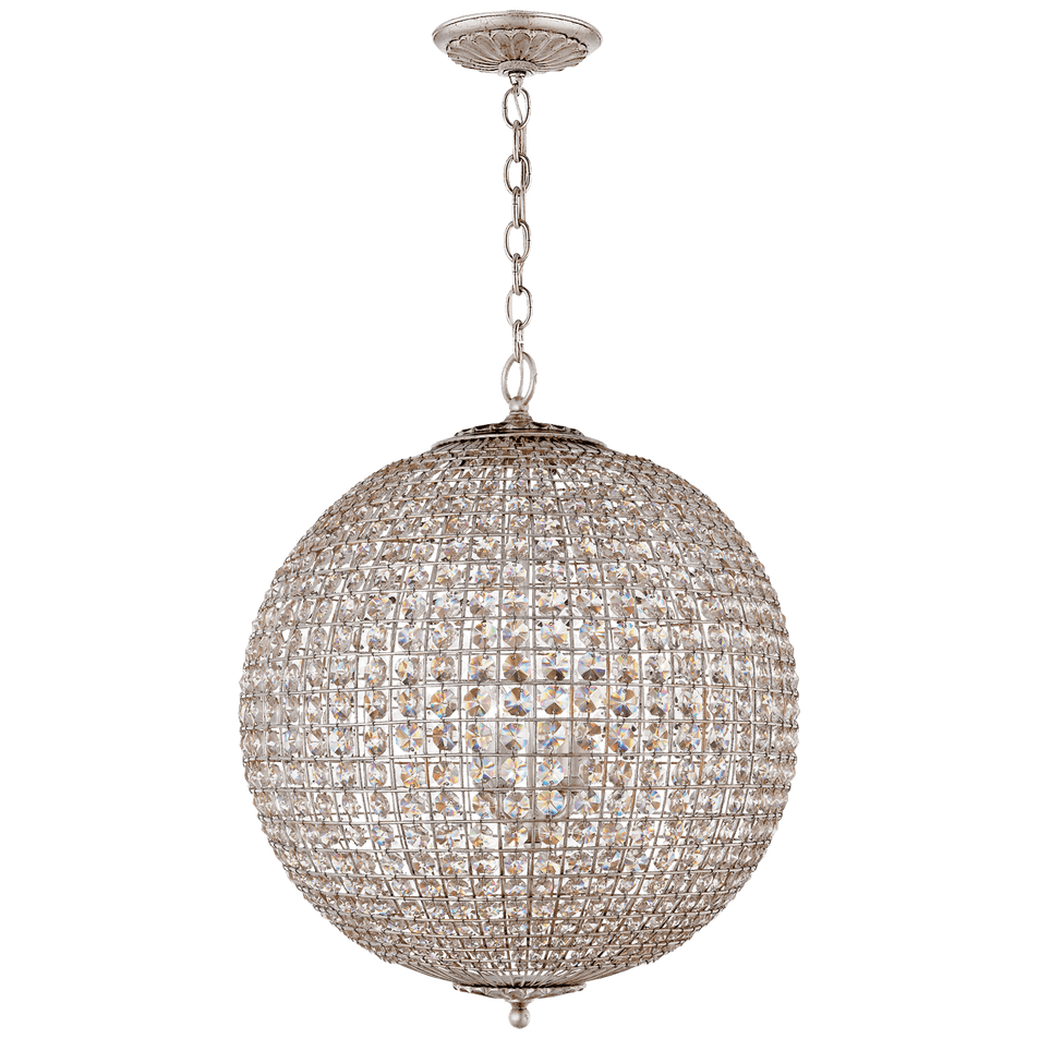 Renwick Large Sphere Chandelier, a premium Chandelier light by Visual Comfort & Co. Close - up image of its design.