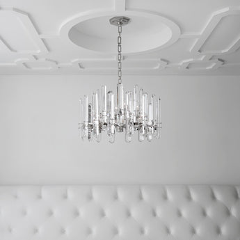 Bonnington Chandelier, a premium Chandelier light by Visual Comfort. Close - up image of its design.