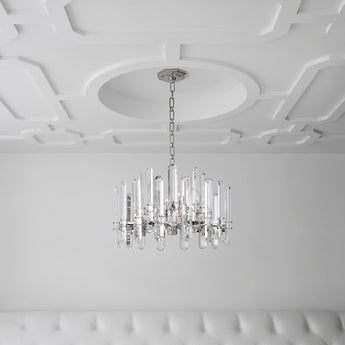 Bonnington Chandelier, a premium Chandelier light by Visual Comfort. Close - up image of its design.
