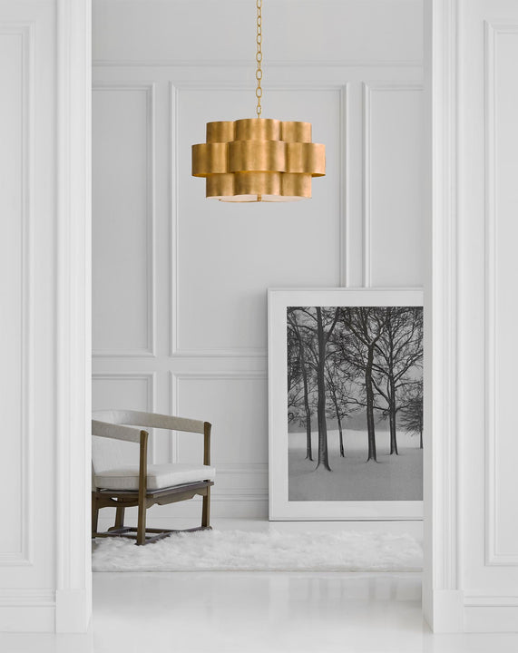 Arabelle Hanging Shade, a premium Hanging Shade light by Visual Comfort. Close - up image of its design.