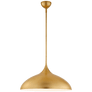 Agnes Large Pendant in Gild with White Interior