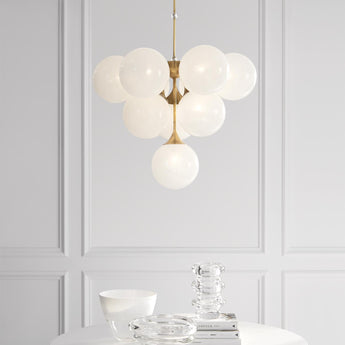 Cristol Tiered Chandelier, a premium Chandelier light by Visual Comfort. Close - up image of its design.