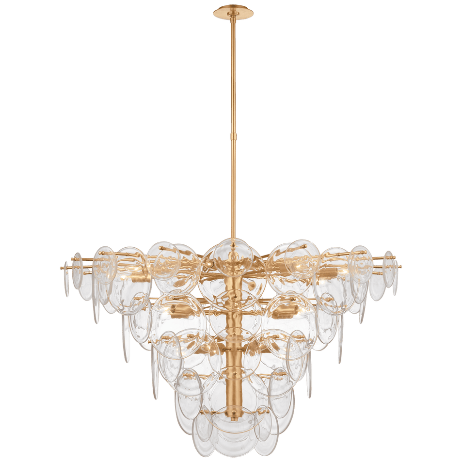 Loire Extra Large Chandelier, a premium Chandelier light by VCGallery Italy. Close - up image of its design.