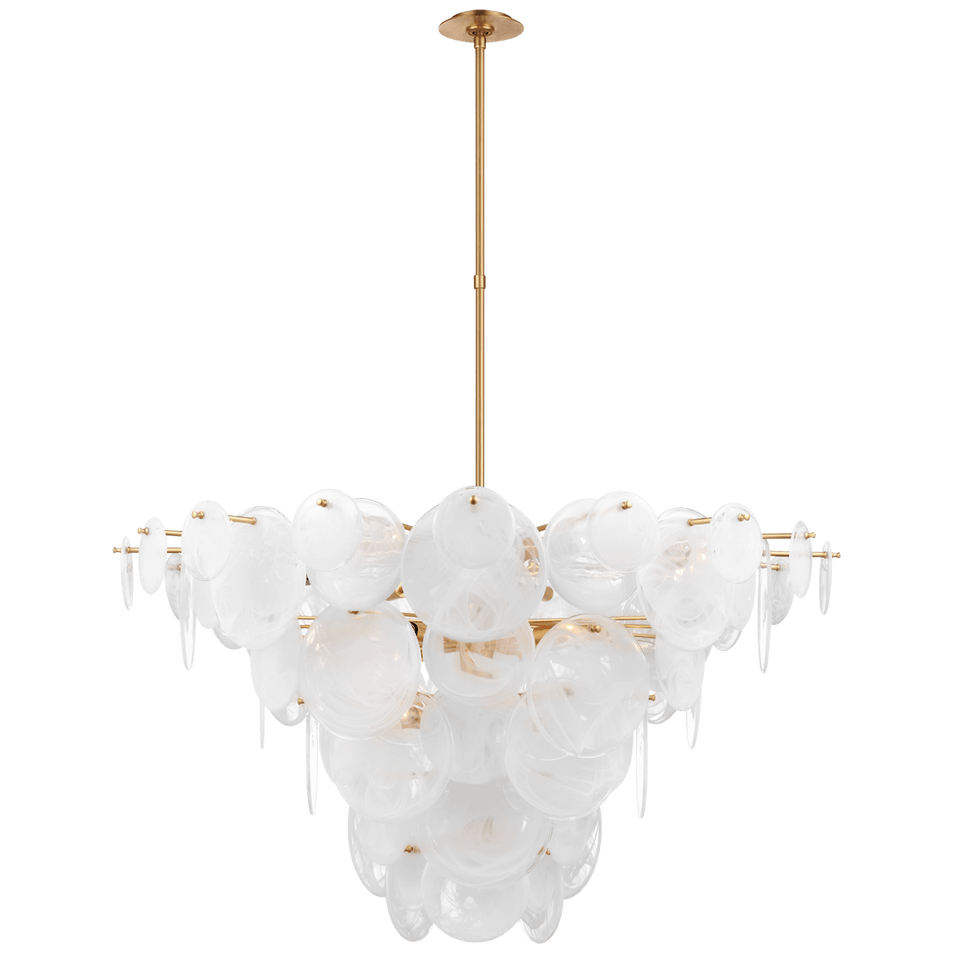 Loire Extra Large Chandelier, a premium Chandelier light by VCGallery Italy. Close - up image of its design.