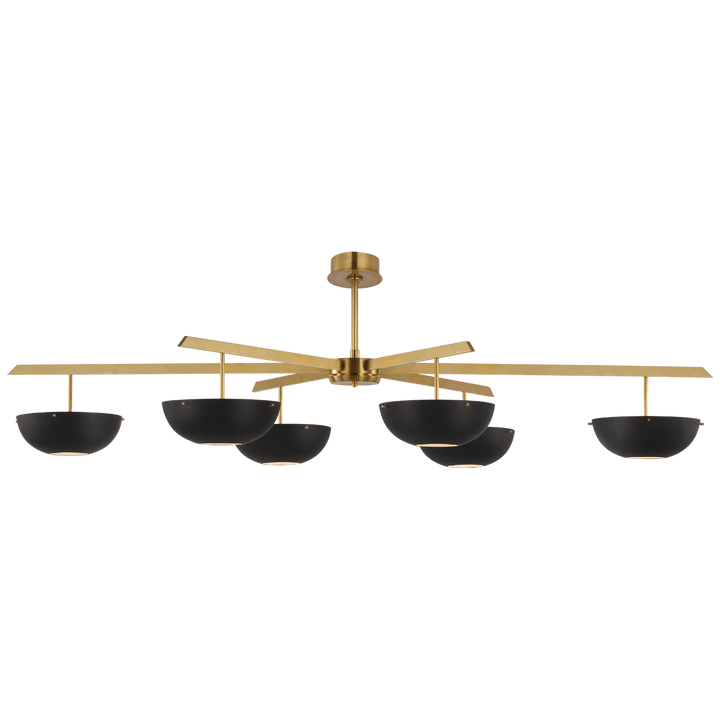 Valencia Grande Six Light Chandelier, a premium Chandelier light by VCGallery Italy. Close - up image of its design.