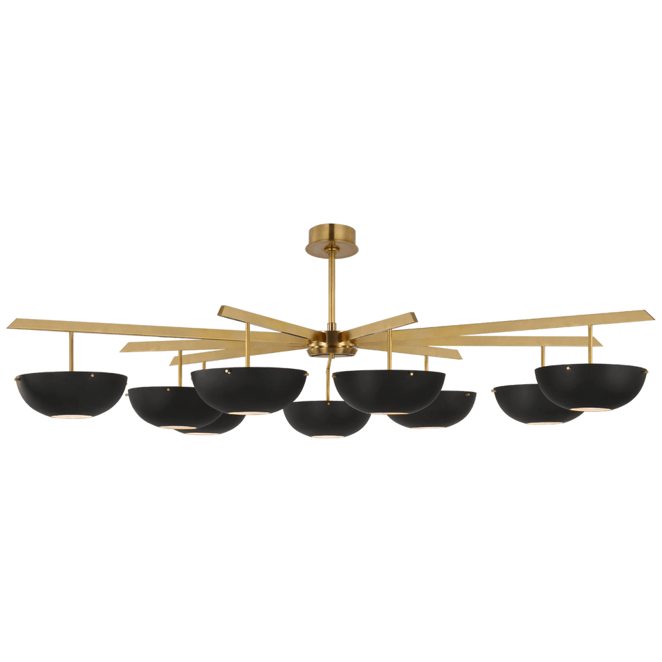 Valencia Grande Nine Light Chandelier, a premium Chandelier light by VCGallery Italy. Close - up image of its design.