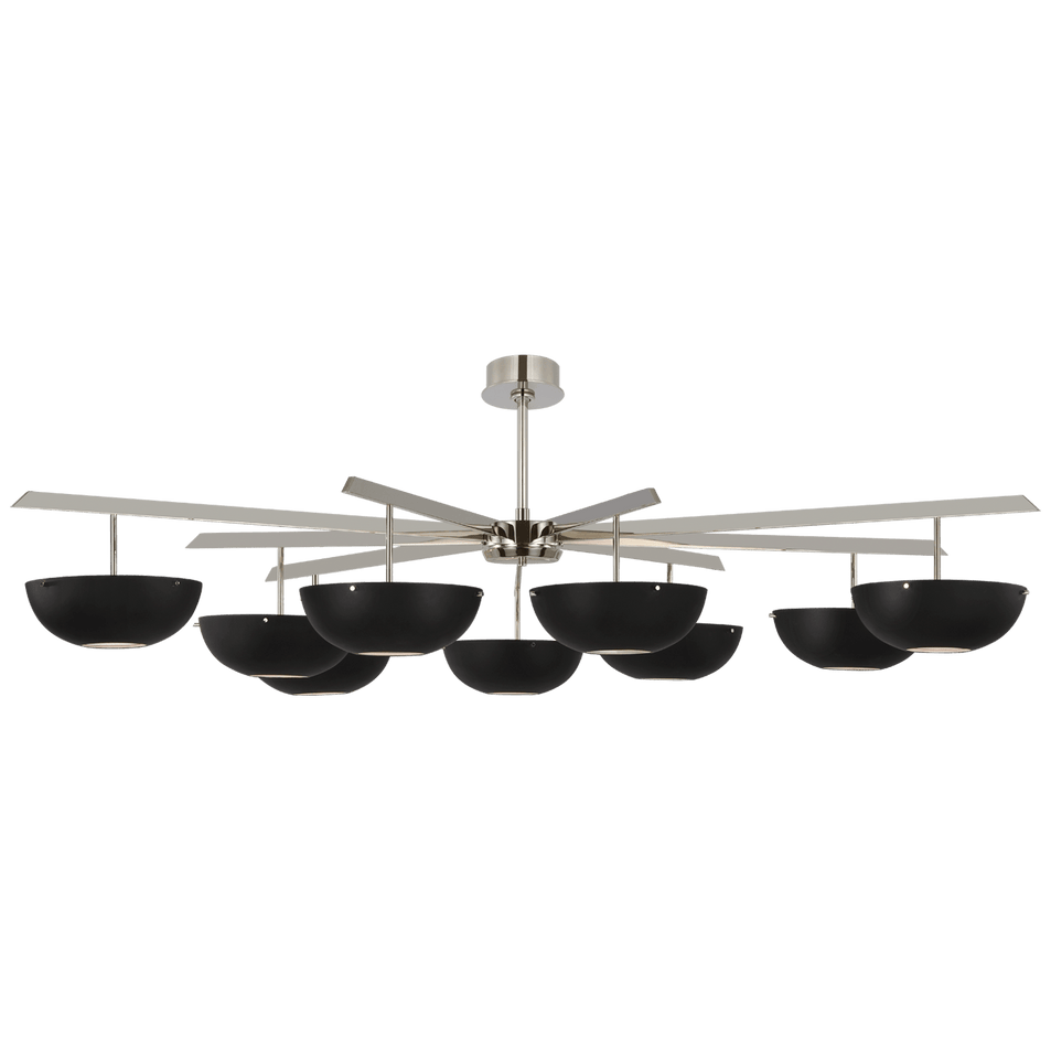 Valencia Grande Nine Light Chandelier, a premium Chandelier light by VCGallery Italy. Close - up image of its design.