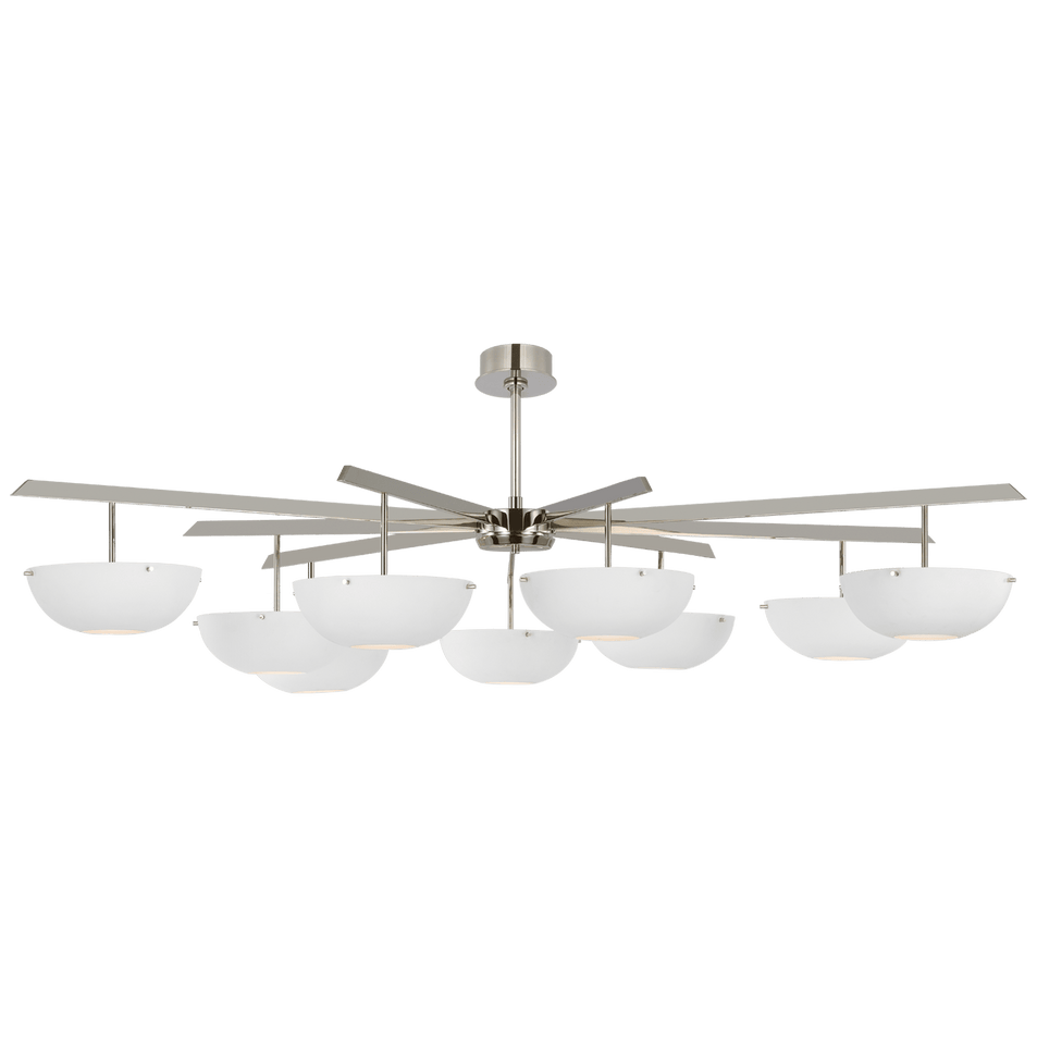 Valencia Grande Nine Light Chandelier, a premium Chandelier light by VCGallery Italy. Close - up image of its design.