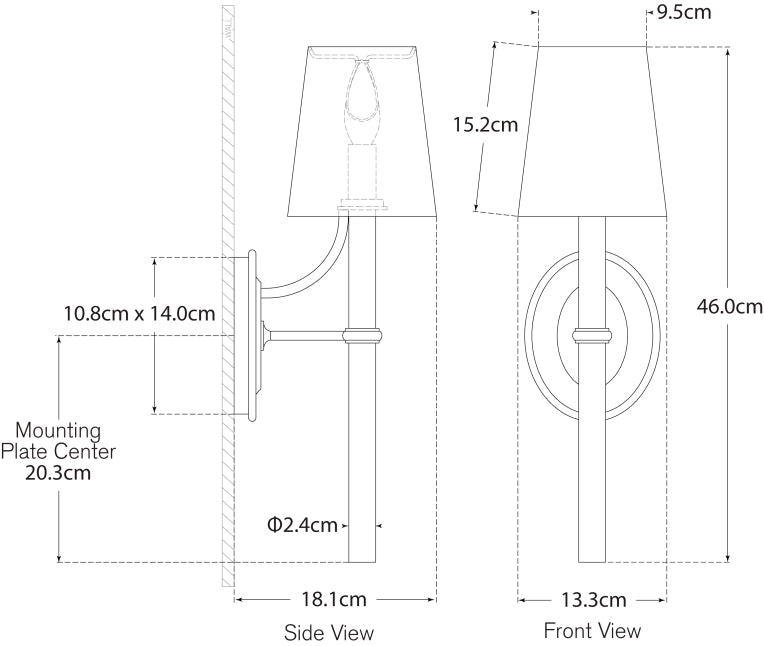 Abigail Large Sconce Blueprint