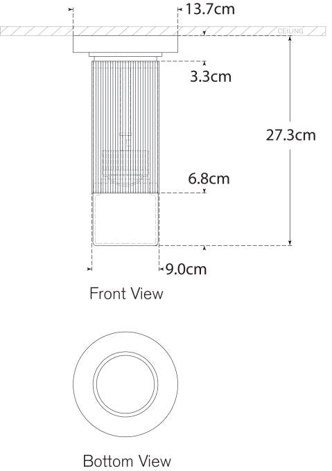 Ace Mini Monopoint Flush Mount Blueprint
