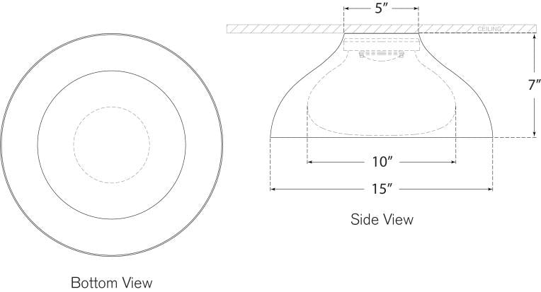 Agnes 15" Flush Mount Blueprint