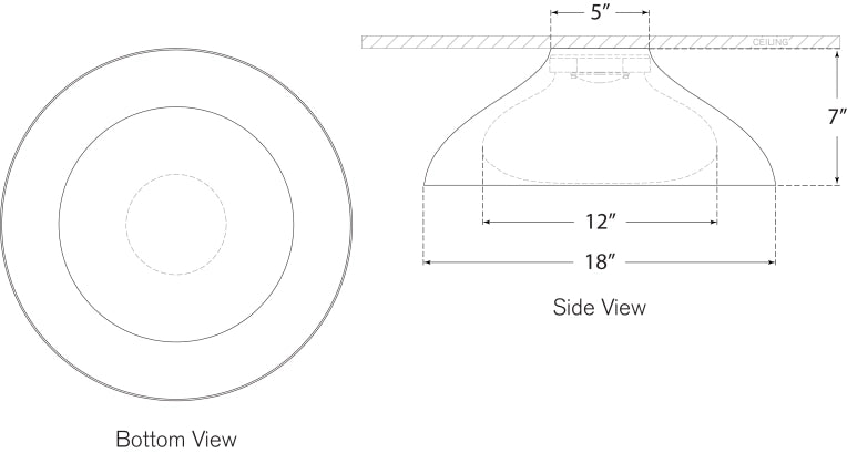 Agnes 18" Flush Mount Blueprint