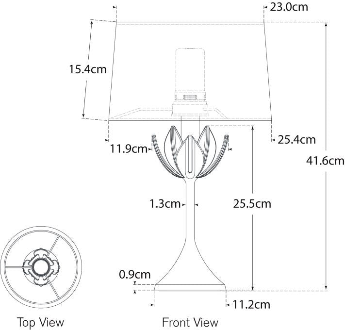 Alberto 17" Cordless Accent Lamp Blueprint