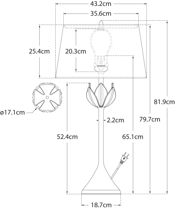 Alberto Large Table Lamp Blueprint