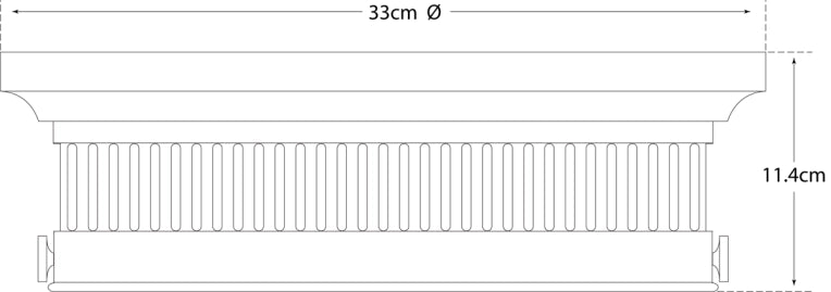 Alderly Small Flush Mount Blueprint