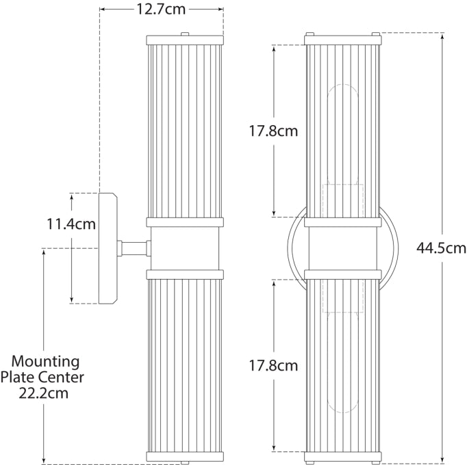 Allen Double Light Sconce Blueprint