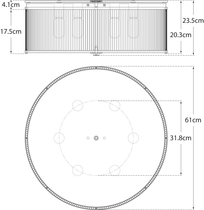 Allen Grande Flush Mount Blueprint